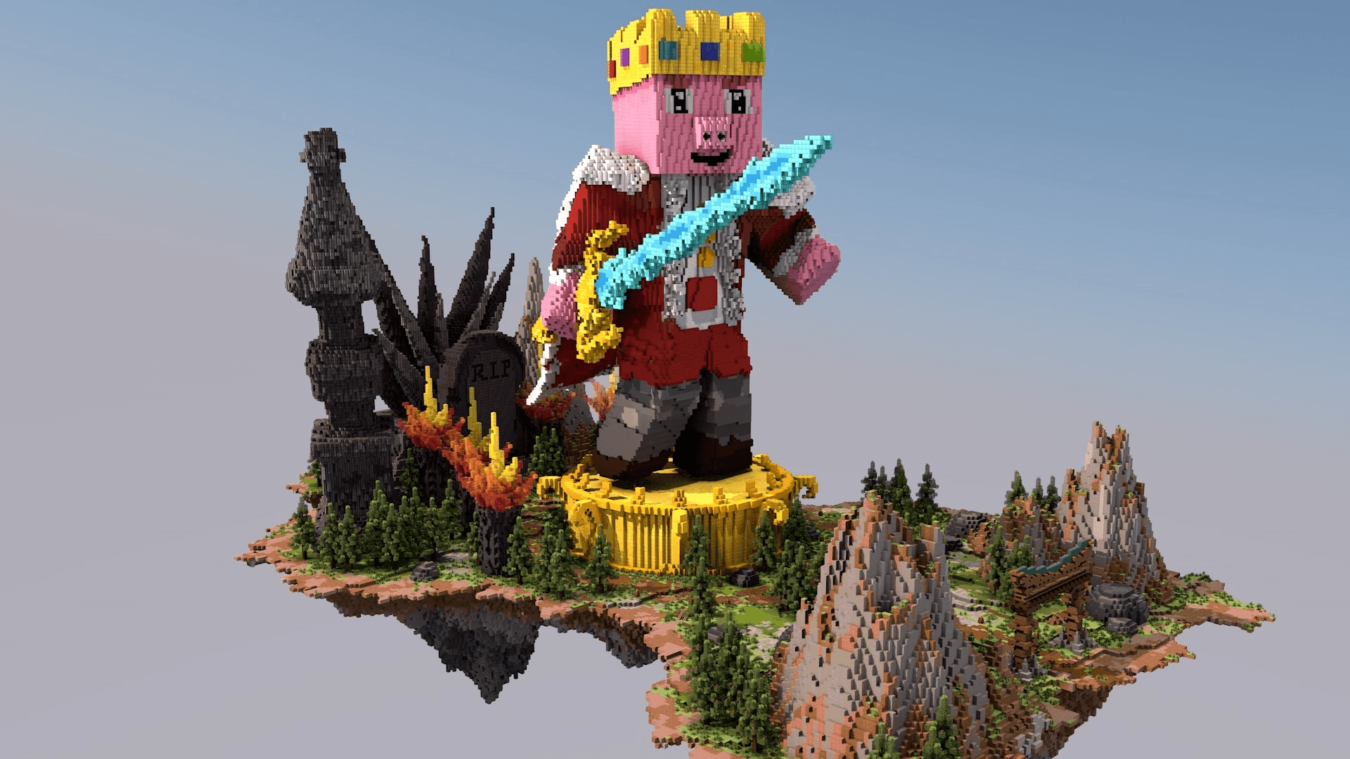 Techno Shrine Minecraft build by BuildRoom