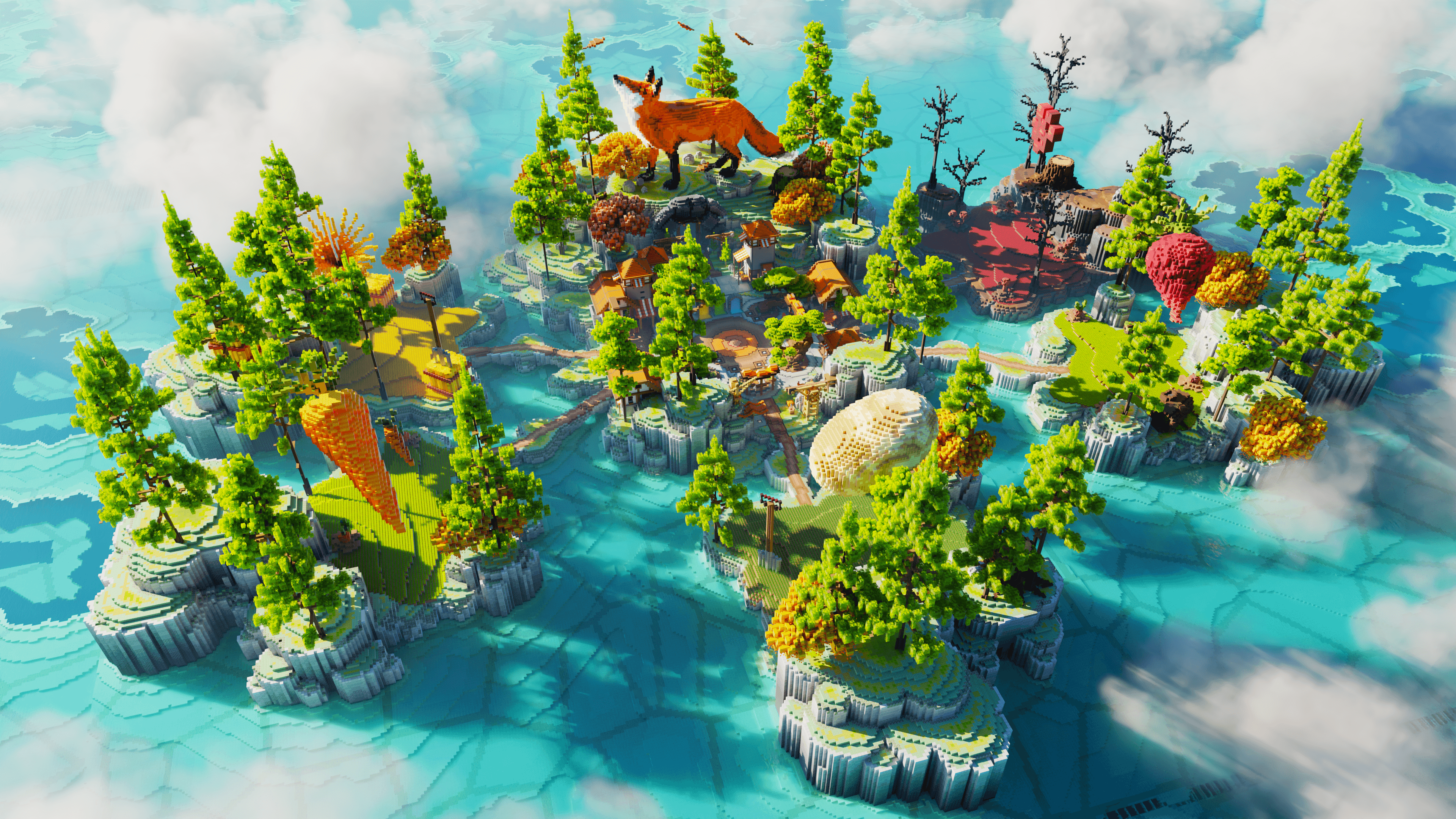 Fox Yard Minecraft build by BuildRoom